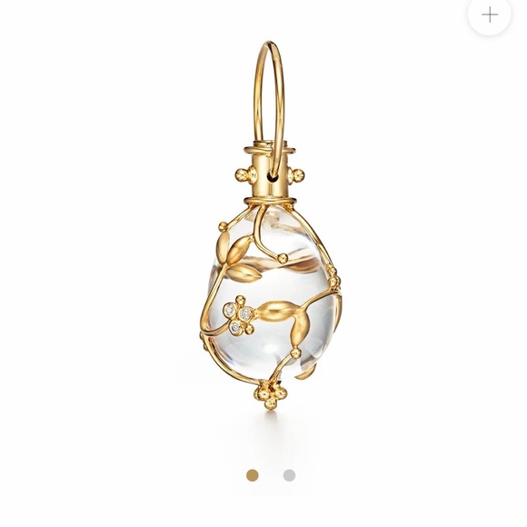 TEMPLE ST CLAIR Jewelry - TEMPLE ST CLAIR Gold and Clear Pendant Necklace